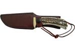 UNCLE HENRY KNIFE STAGLON 4" CAPER W/LEATHER SHEATH