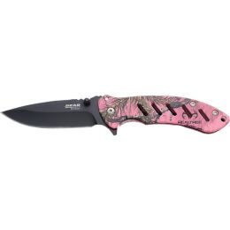 Bear and Son Brisk 1.0 Folder Realtree Pink 4 1/16 in.
