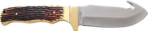 Uncle Henry Knife Gut Hook 4.3" Blade  W/Leather Sheath