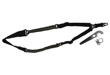 TOC TACTICAL PARACORD SLING w/ ADAPTER & WRENCH SINGLE PT
