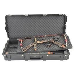 SKB ISERIES DOUBLE BOW/RIFLE CASE BLACK 42 IN.