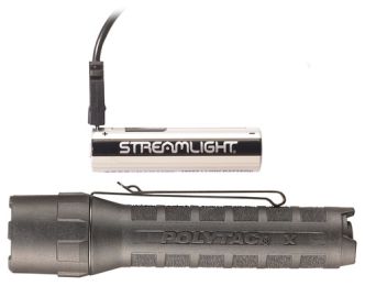 Streamlight Poly-Tac X Usb Light White Led Black