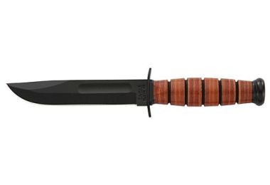 KA-BAR FIGHTING/UTILITY KNIFE 5.25" SHORT W/LTHR SHTH USMC
