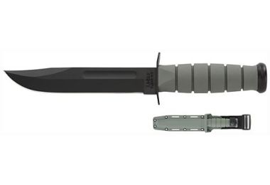 KA-BAR FIGHTING/UTILITY KNIFE 7" W/PLASTIC SHEATH F-GREEN
