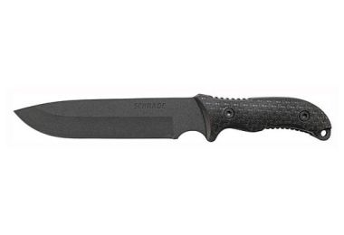 SCHRADE KNIFE FRONTIER 7" W/SHEATH/STONE/FERRO ROD